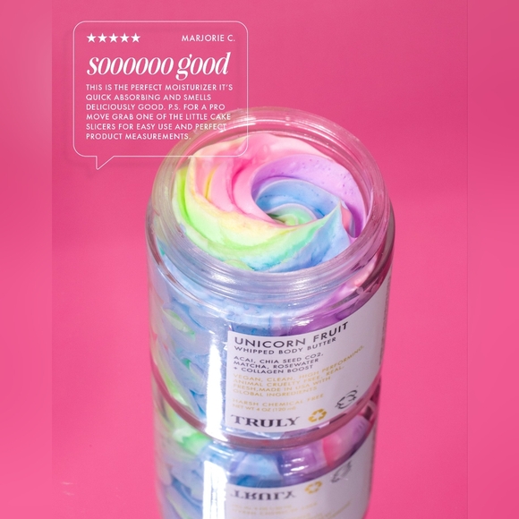 TRULY - Unicorn Fruit Whipped Body Butter - TikTok-Viral Rainbow Body Bu… - Picture 3 of 4